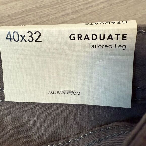 New AG Adriano Goldschmied Graduate SUD Sueded Tailored Leg in Folkestone Grey S - Picture 4 of 9